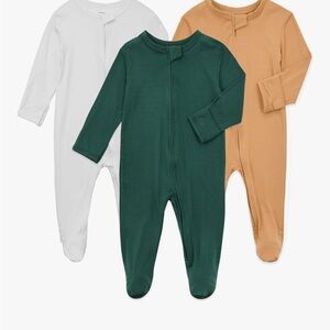 Kids One Piece Set - Green, White, and Tan